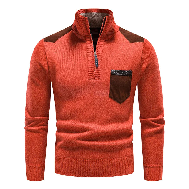 Eleganter Zip-up-Pullover für Männer - Arman