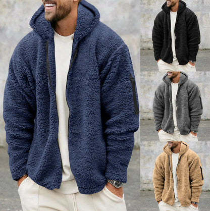 Warme Fleece-Winterstrickjacke für Männer - Wijnand