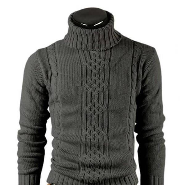 Baumwoll-Pullover mit Rollkragen - Volter