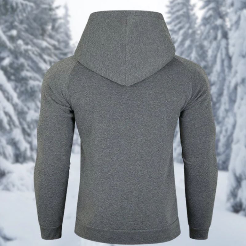 Warmer Herren-Fleece- Kapuzenpullover - Lodewijk