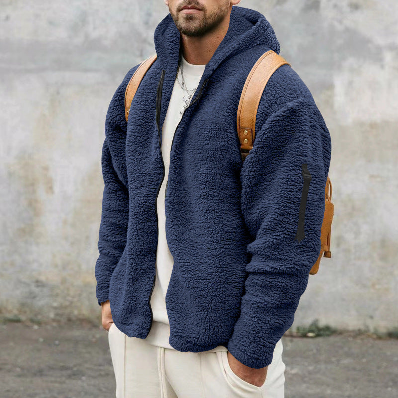 Warme Fleece-Winterstrickjacke für Männer - Wijnand