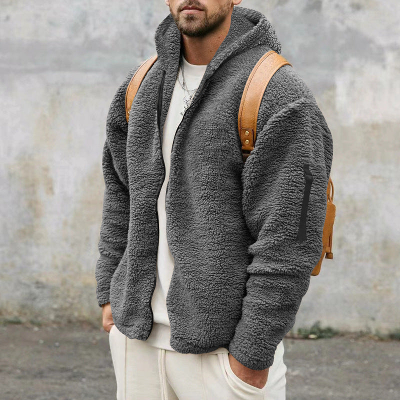 Warme Fleece-Winterstrickjacke für Männer - Wijnand