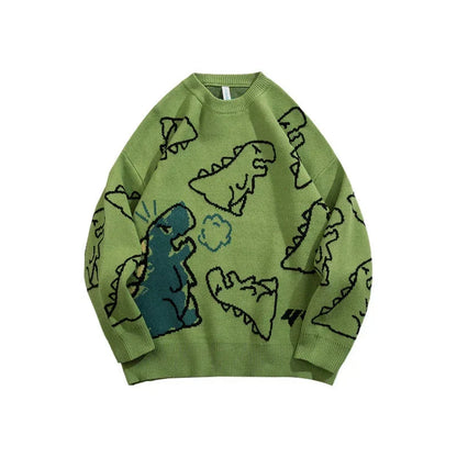 Dinosaurier-Strickpullover - Lucien