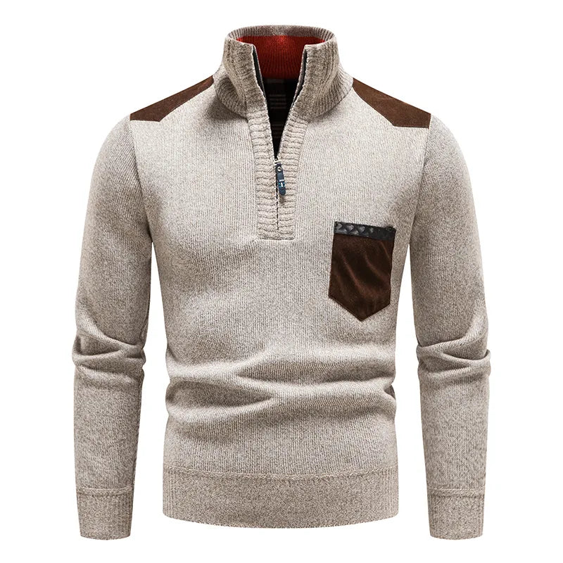 Eleganter Zip-up-Pullover für Männer - Arman