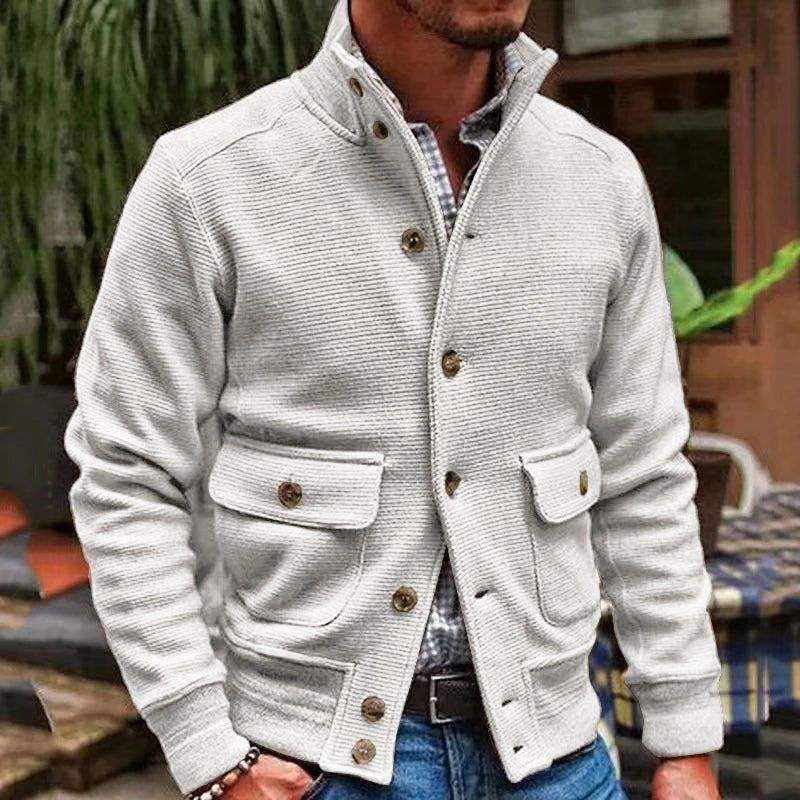 Stylische Herren Strickjacke – komfortabel und modern, ideal für Herbst- und Wintertage, mit vielseitigem Design und hoher Qualität.