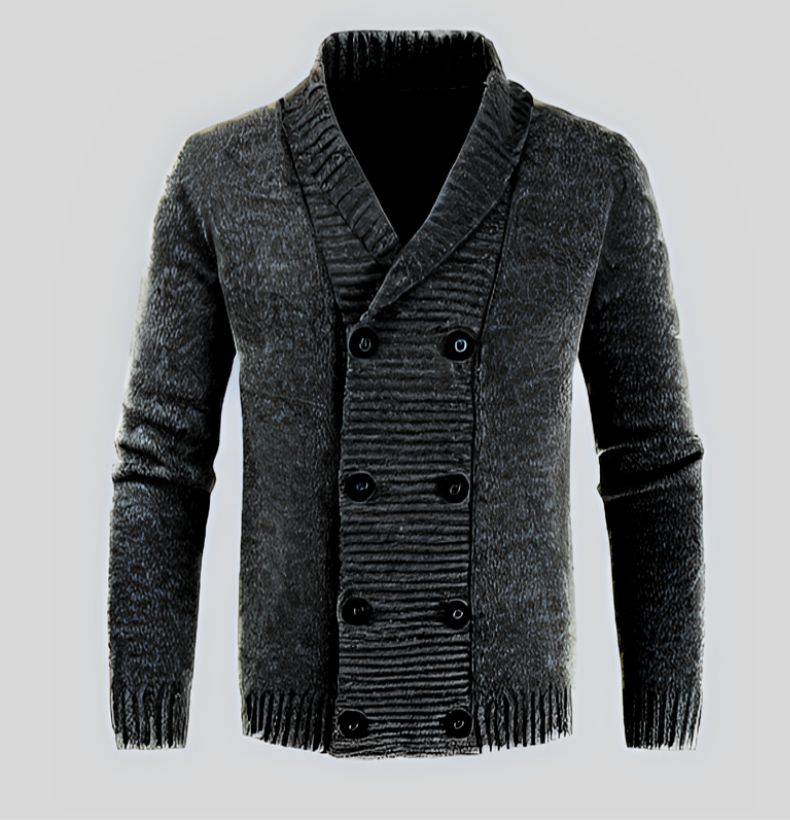 Hochwertige dicke Herrenstrickjacke - Wency