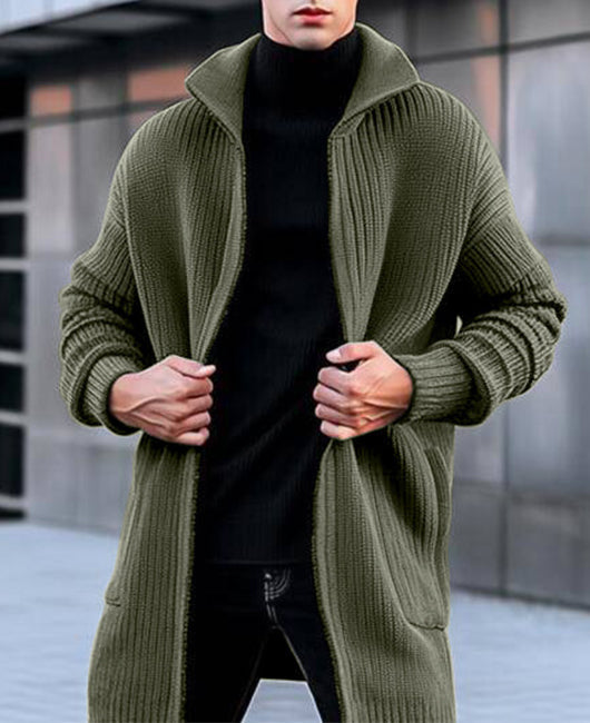 Elegante lange Strickjacke für Männer - Pepijn