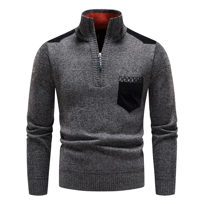 Eleganter Zip-up-Pullover für Männer - Arman