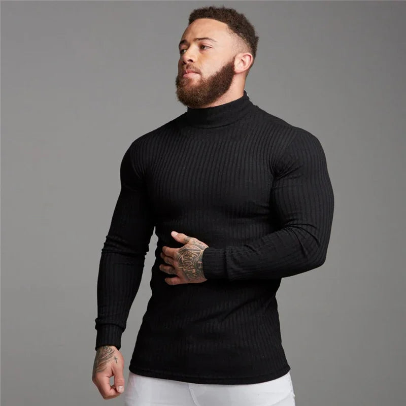 Muscle Fit Rippenpullover für Männer - Rik