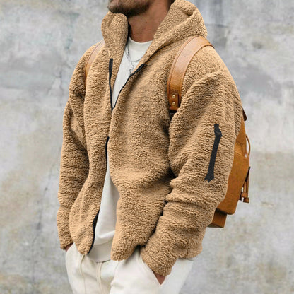 Warme Fleece-Winterstrickjacke für Männer - Wijnand