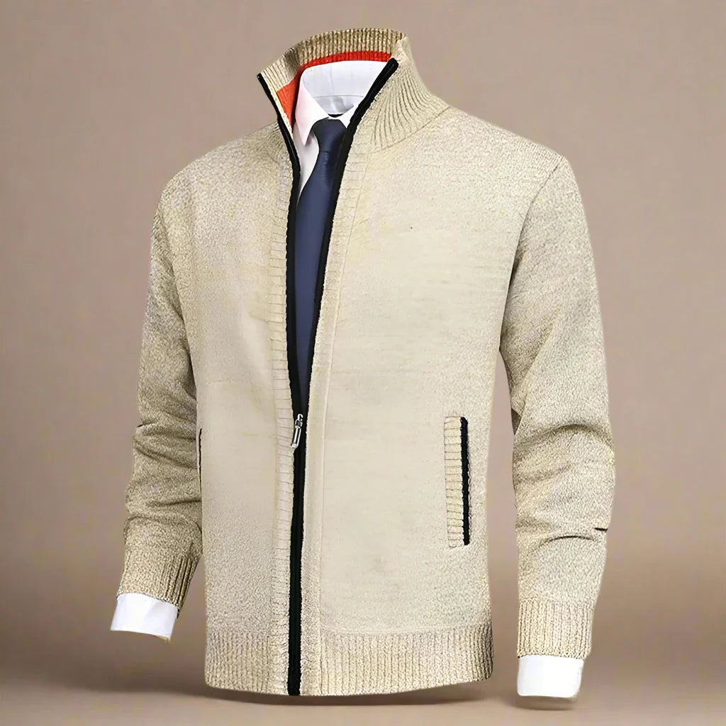 Elegante Strickjacke für Männer - ideal für stilvolle Herbst- und Winterlooks.