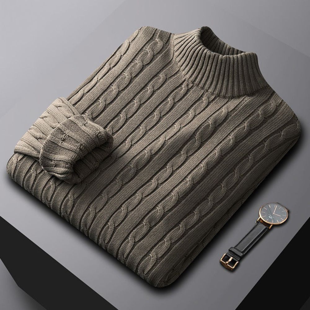 Eleganter Winterpullover für Männer, ideal für Herbst und Winter, kombiniert Stil und Wärme.