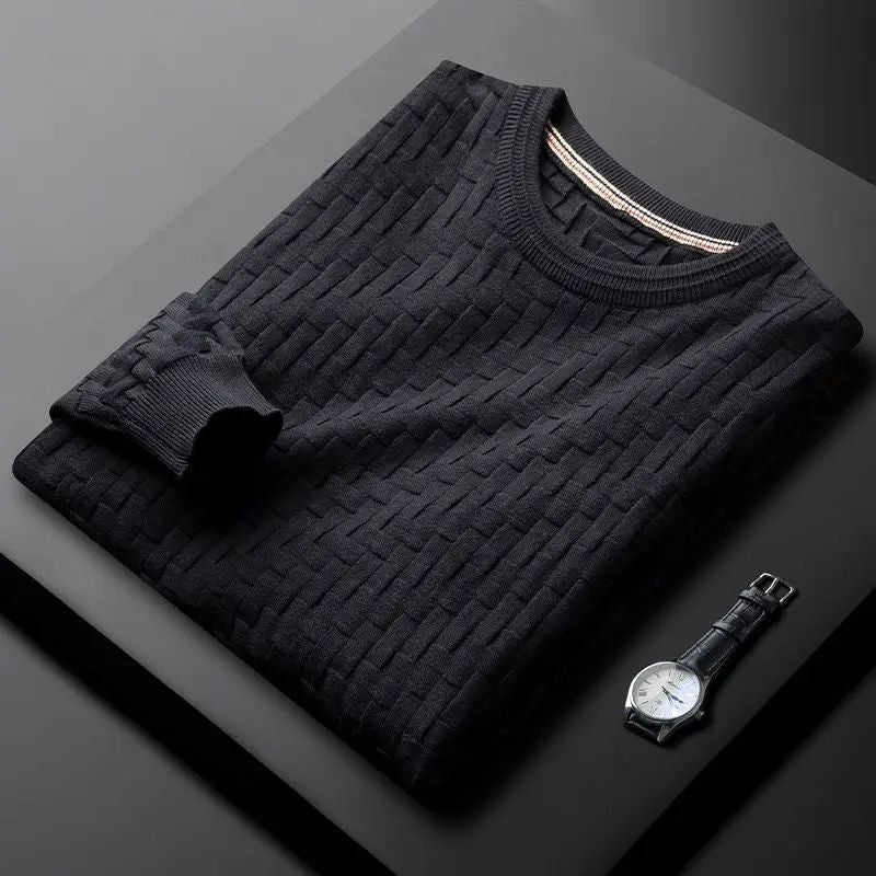 Eleganter Pullover für Männer, ideal für Herbst- und Wintertage, aus weichem Material für stilvollen Komfort und zeitloses Design.