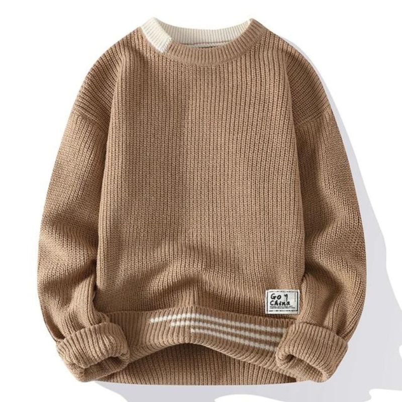  Gemütlicher Strickpullover für Männer, ideal für Herbst- und Wintertage, warm und stilvoll