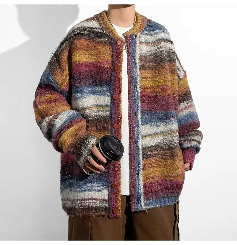 Herren Casual Strickjacke, ideal für kühle Herbst- und Wintertage