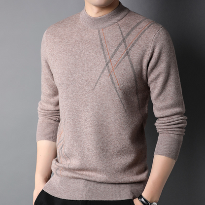 Herren Casual Strickpullover, ideal für Herbst- und Wintertage, weiches und atmungsaktives Strickmaterial, vielseitig kombinierbar