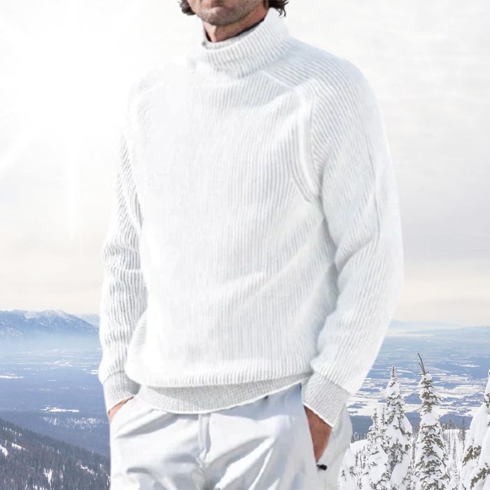 Kaschmir-Rollkragenpullover, luxuriöser Pullover ideal für stilvolle Wärme im Herbst und Winter