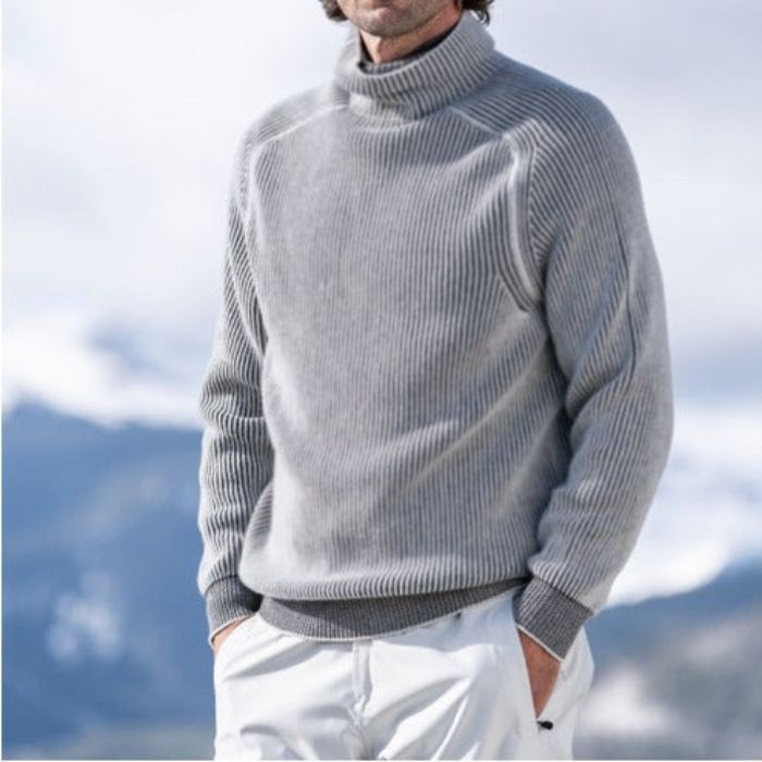 Kaschmir-Rollkragenpullover, luxuriöser Pullover ideal für stilvolle Wärme im Herbst und Winter