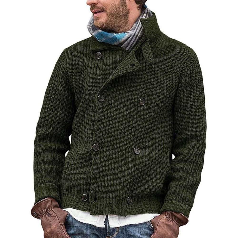 Lässige Winter-Strickjacke für Männer, ideal für Herbst und Winter, komfortabel und stilvoll.