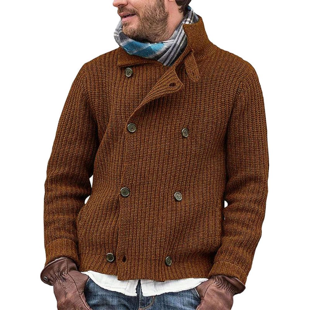 Lässige Winter-Strickjacke für Männer, ideal für Herbst und Winter, komfortabel und stilvoll.