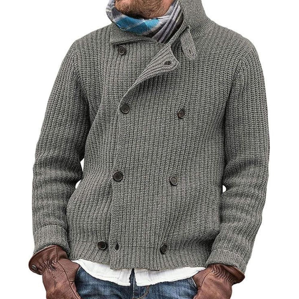 Lässige Winter-Strickjacke für Männer, ideal für Herbst und Winter, komfortabel und stilvoll.