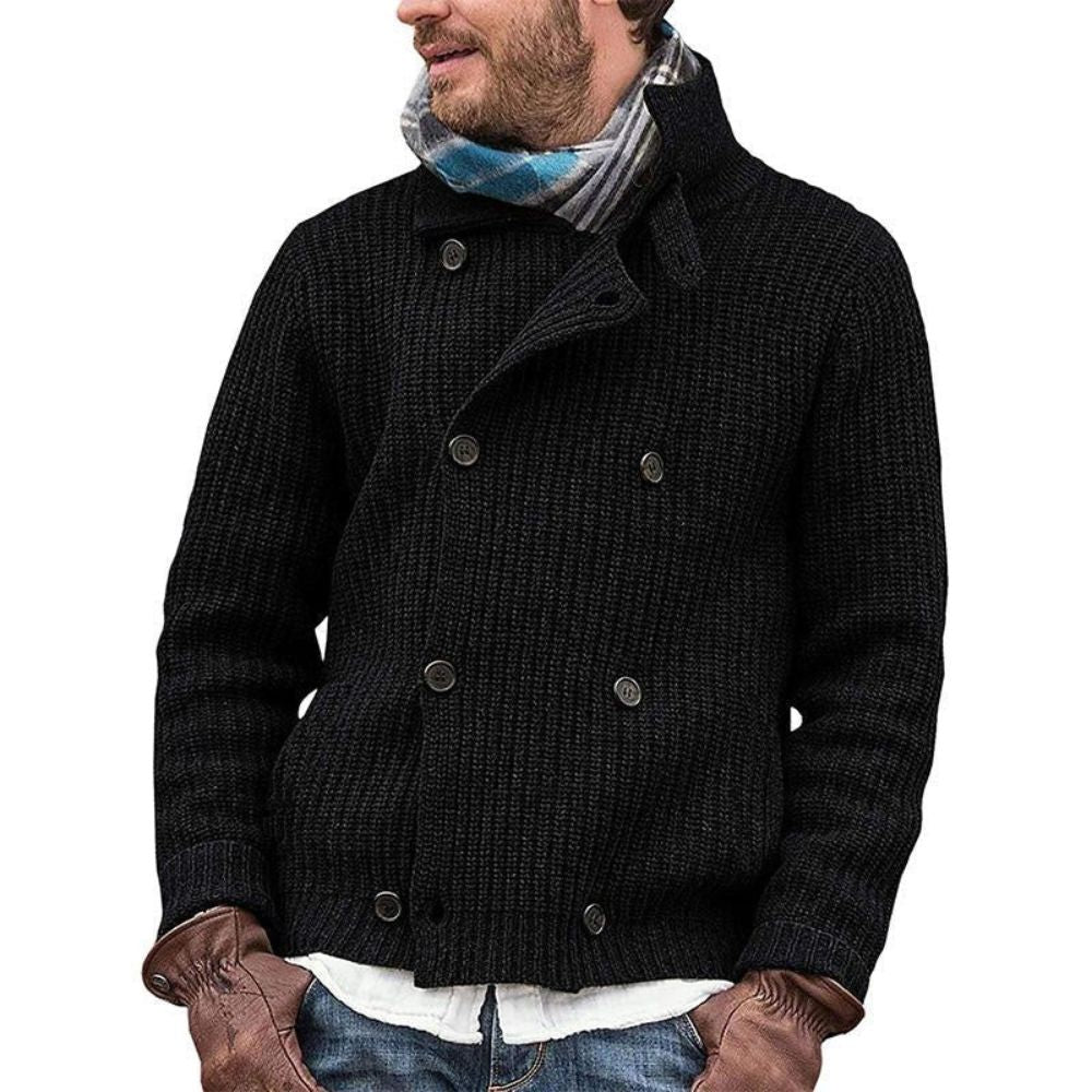 Lässige Winter-Strickjacke für Männer, ideal für Herbst und Winter, komfortabel und stilvoll.