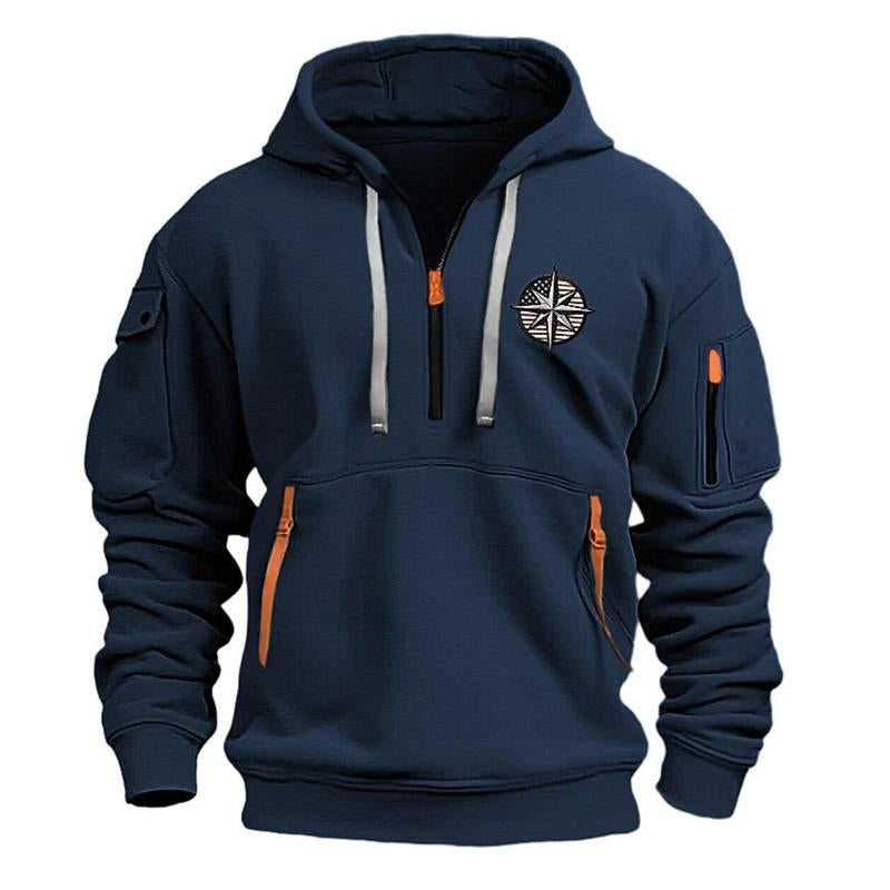 Lässiger Sport-Kapuzenpullover für Männer, bequemer Hoodie ideal für aktive Tage im Herbst und Winter