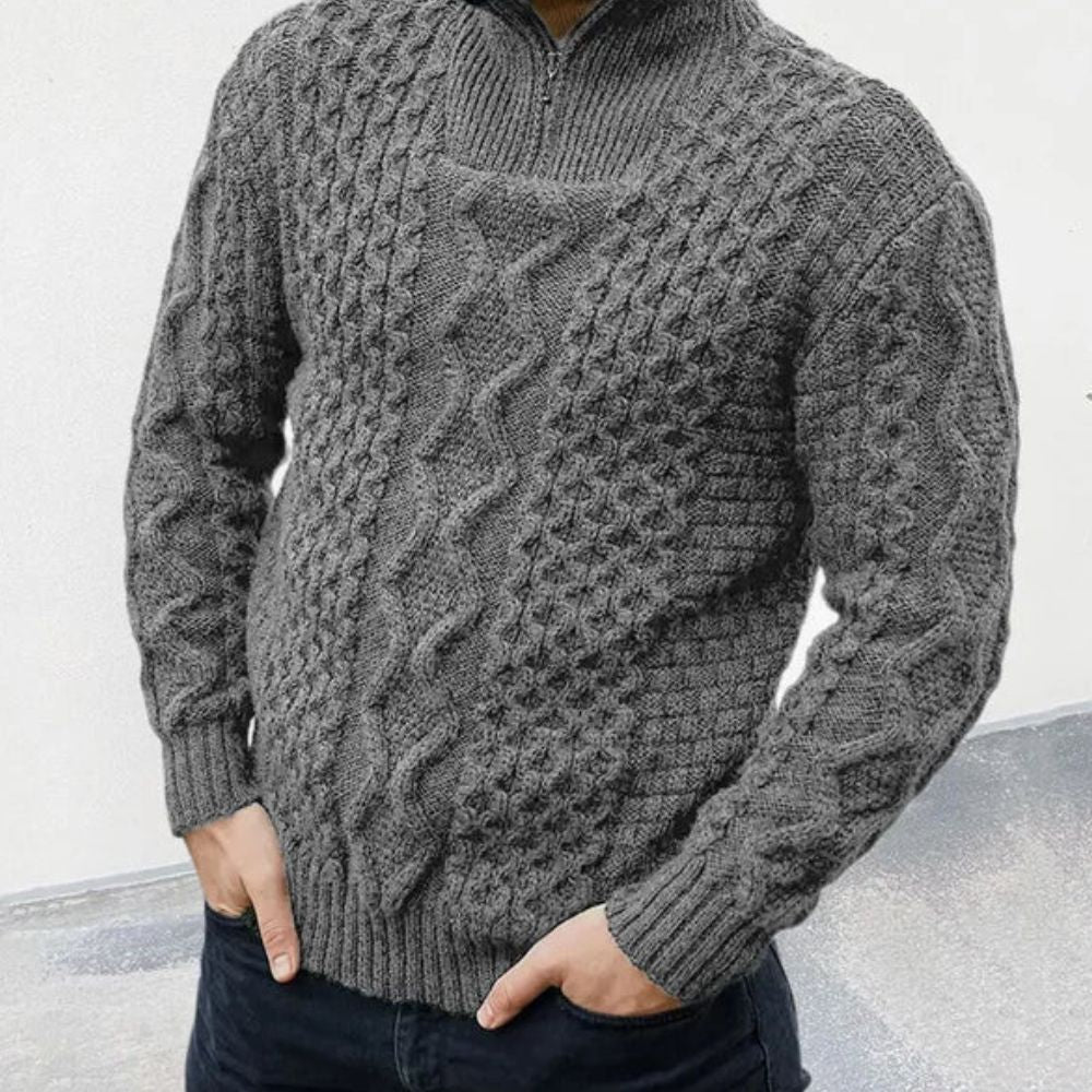 Schicker Winterpullover für Männer, ideal für Herbst und Winter, stilvoll und bequem.