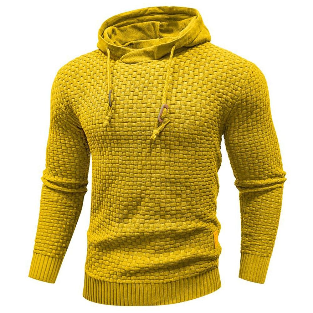 Schmal geschnittener Herren-Kapuzenpullover, ideal für Herbst und Winter, bietet Stil und Wärme.