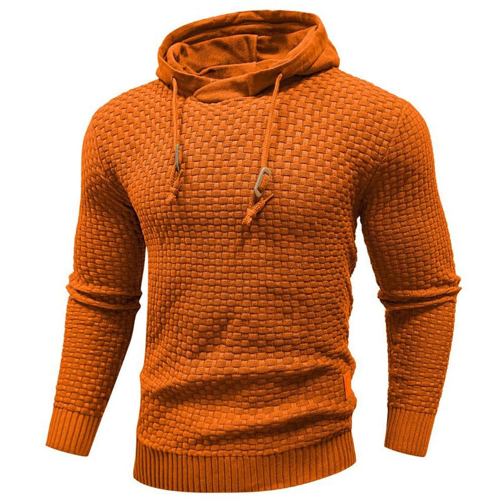 Schmal geschnittener Herren-Kapuzenpullover, ideal für Herbst und Winter, bietet Stil und Wärme.