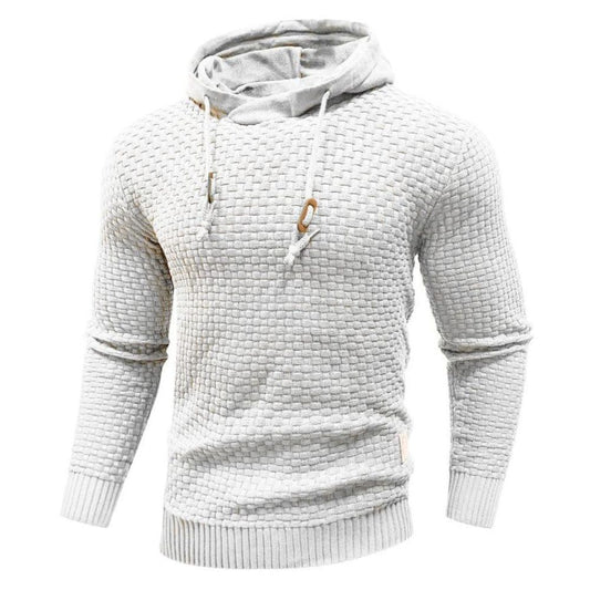 Schmal geschnittener Herren-Kapuzenpullover, ideal für Herbst und Winter, bietet Stil und Wärme.