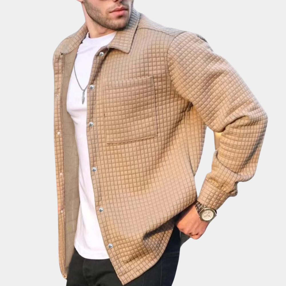 Stilvolle warme Strickjacke für Männer, ideal für Herbst und Winter, mit zeitlosem Design und hochwertigem Material