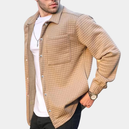 Stilvolle warme Strickjacke für Männer, ideal für Herbst und Winter, mit zeitlosem Design und hochwertigem Material