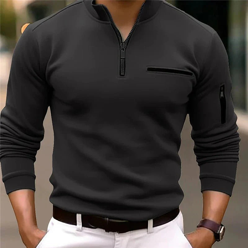 Herren Quarter Zip Pullover - Niels