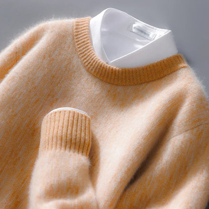 Warmer Kaschmir-Pullover für Männer, ideal für Herbst- und Wintertage, weiches und leichtes Kaschmir, zeitloses Design.