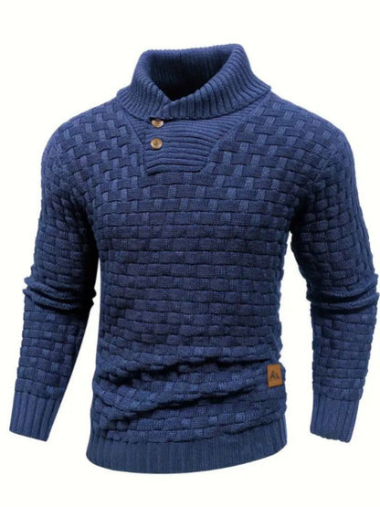 Warmer Strickpullover für Männer, ideal für gemütliche Herbst- und Wintertage