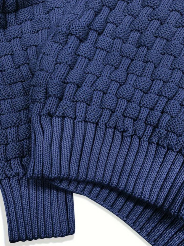 Warmer Strickpullover für Männer, ideal für gemütliche Herbst- und Wintertage