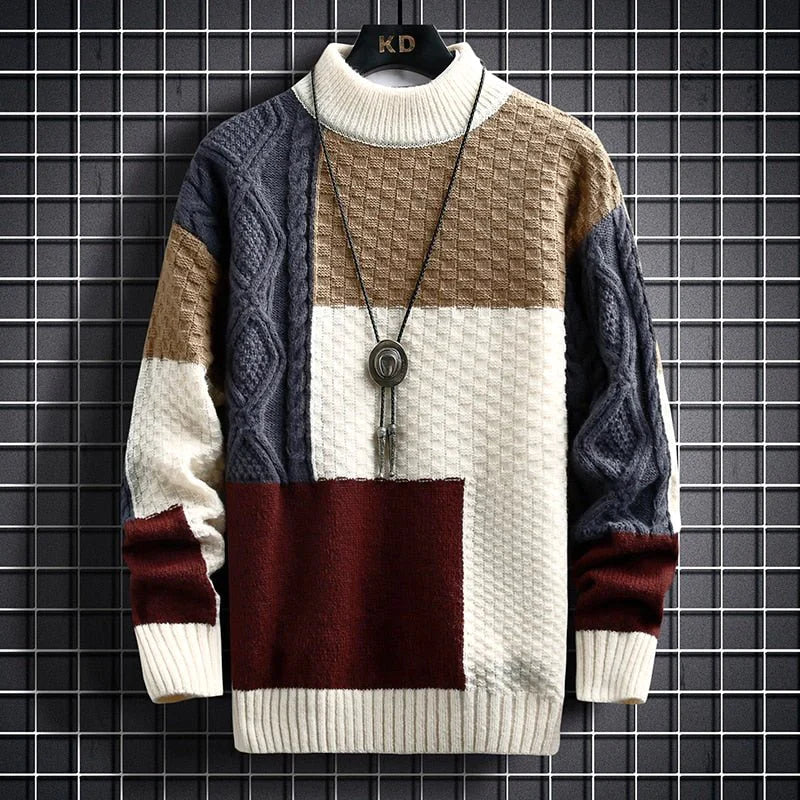 Trendiger Patchwork-Pullover - Brody