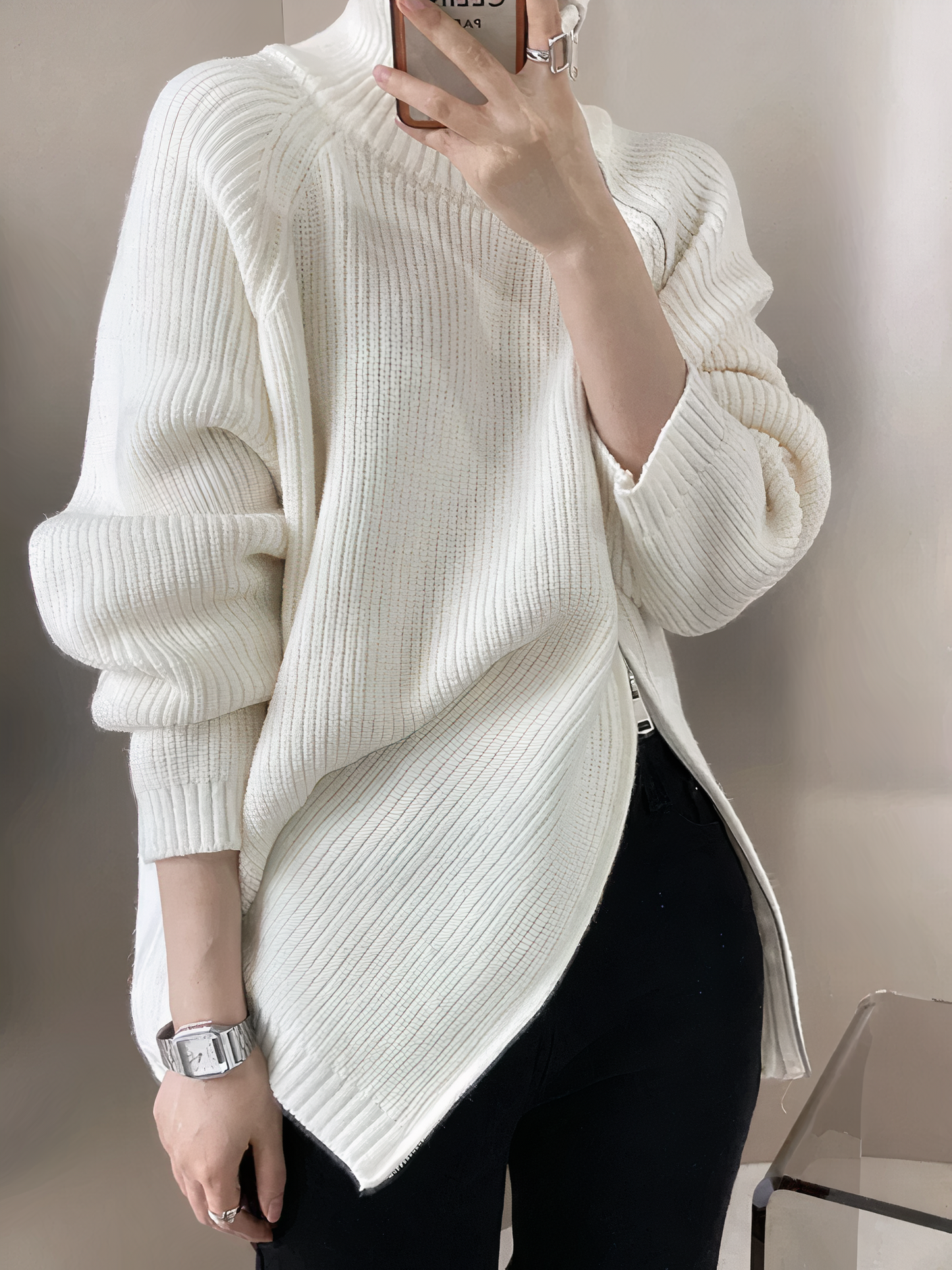 Übergroßer Strickpullover - Sara