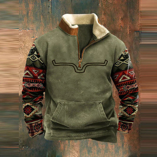 Vintage-Patchwork-Pullover - Zion