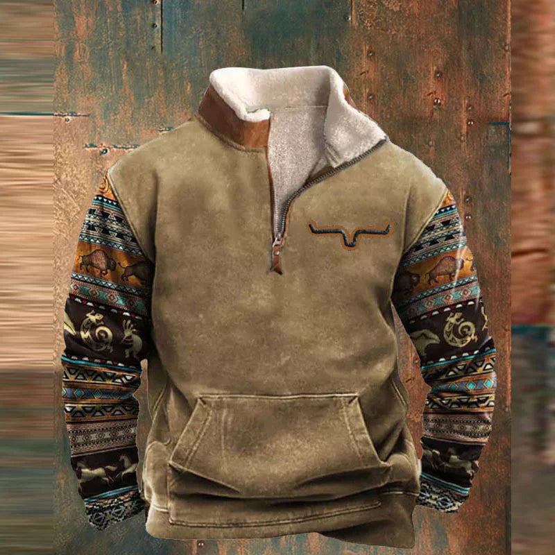 Vintage-Patchwork-Pullover - Zion