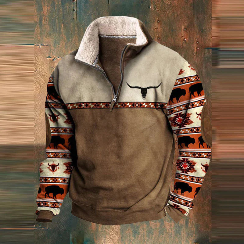 Vintage-Patchwork-Pullover - Zion